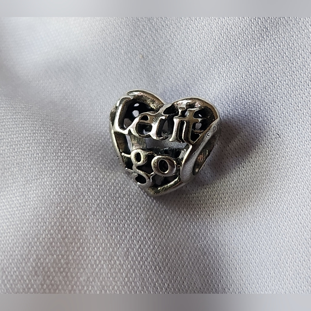 Pandora Disney Sterling Silver Heart 'Let It Go' Charm